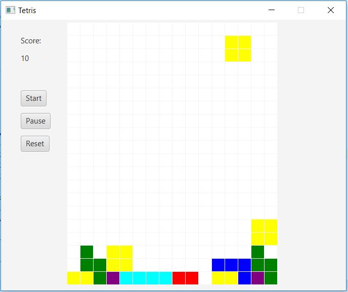 Tetris – after clearing